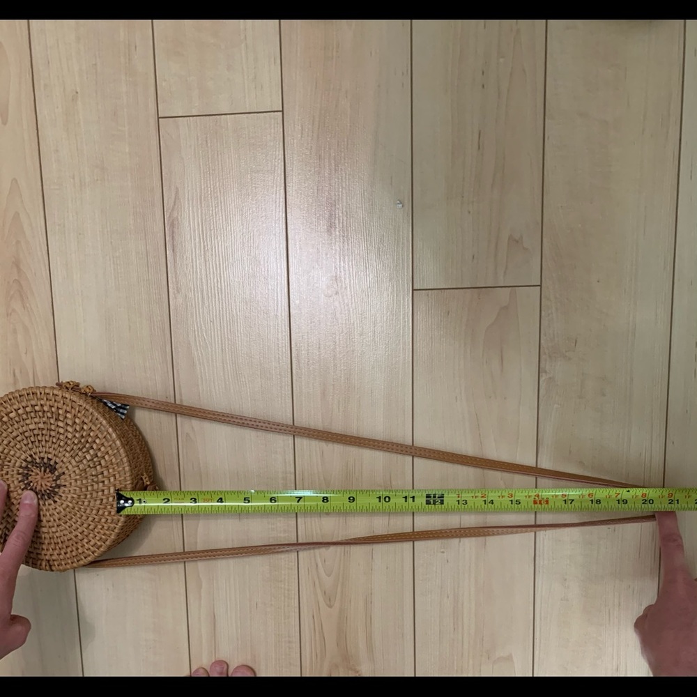 Rattan mini circle bag - Picture 5 of 6